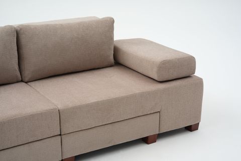 PERENNA YATAKLI ÜÇLÜ KOLTUK ŞÖNİL, CAPPUCCİNO