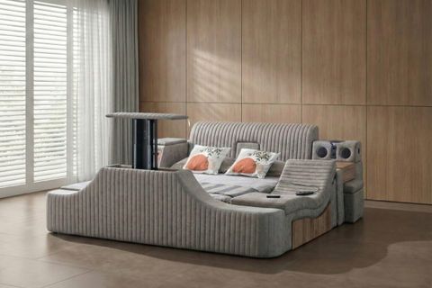 PARİS MASAJLI AKILLI KARYOLA, KAHVERENGİ