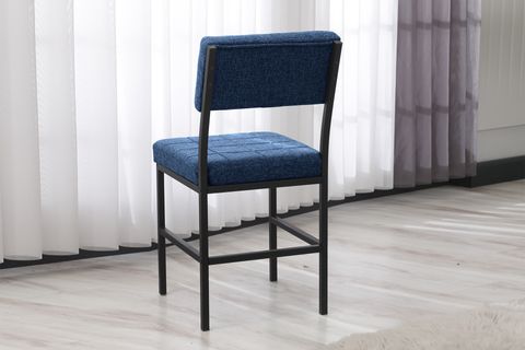 NOVA MUTFAK MASA TAKIMI, 2 SANDALYE, SİYAH, 70X70 CM, LACİVERT