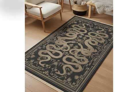 SNAKE BASKILI DOKUMA TABAN HALI, 170 YNG, 150X230 CM