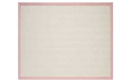 BORDÜRLÜ HASIR DOKULU SİSAL MAKİNE HALISI, PEMBE, 120X170