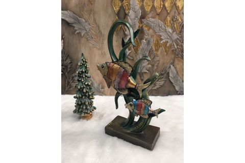 MERCAN ÜZERİNDE YAVRULU BALIK BİBLO