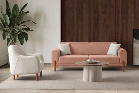 HAMBURG PLUS SIRT MEKANİZMALI KOLTUK TAKIMI, PEMBE