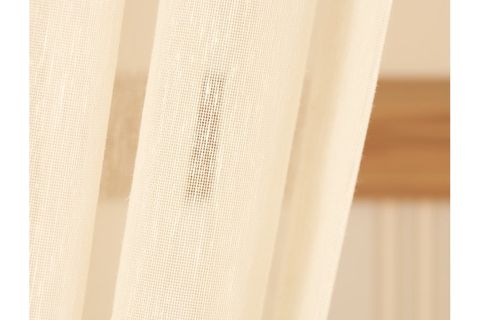 MASSARELLİ KETEN TÜL BUĞDAY RENGİ PİLESİZ 100X260