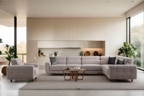 SİMİ TEKLİ KOLTUK, KÜL GRİ, 120 CM