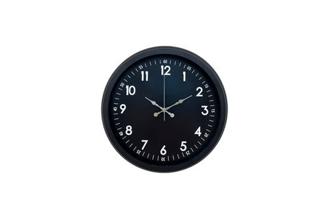 PURE DARK BLACK METAL DUVAR SAATİ 40 CM