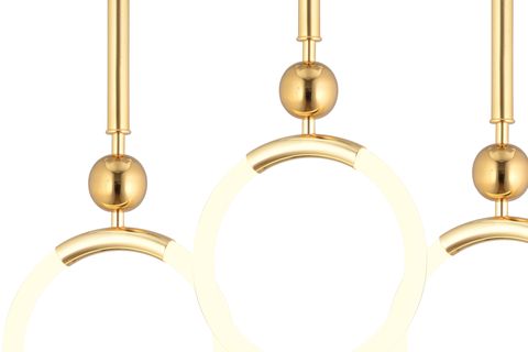 STRUER BEŞLİ SIRALI LED AVİZE, GOLD