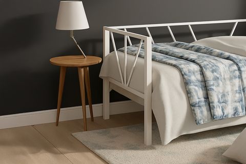 ALCHERA DAYBED METAL KARYOLA, BEYAZ, 90X190