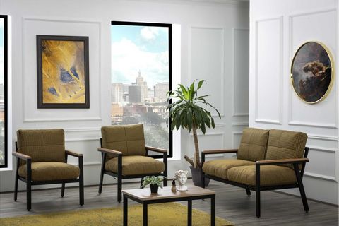 MOONLİGHT BAHÇE TAKIMI SARI EKOSELİ