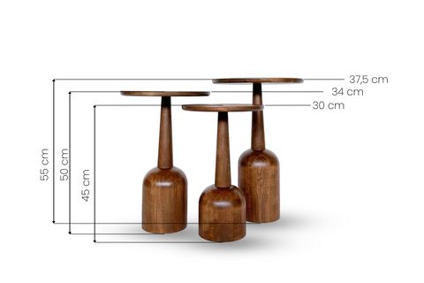 ZİGON MANTAR SEHPA, ÜÇLÜ, MEŞE TERRA