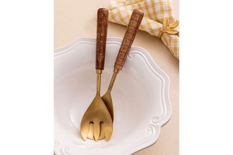 THE MİA WOOD SALATA SERVİS TAKIMI 2 PARÇA