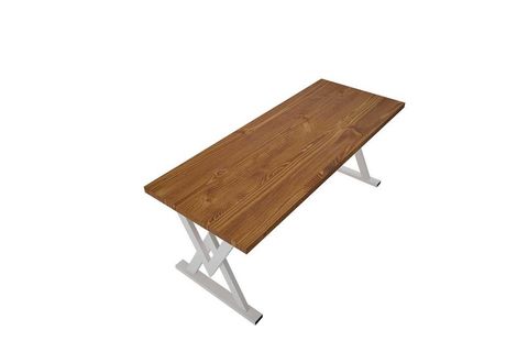 WOODESK ELİTS MASİF TİK RENK 200X70 SANDALYELİ MASA TAKIMI CPT7374-200