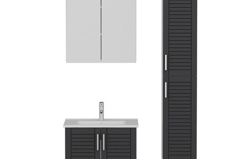 VERA BANYO DOLABI 65CM AS2K+2K2A+ETJ+BOY BEYAZ ANTRASİT