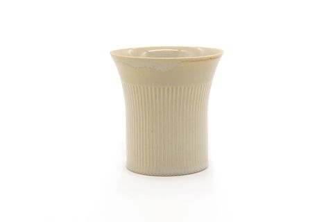FLUTED STONEWARE BARDAK, KOTON KREM