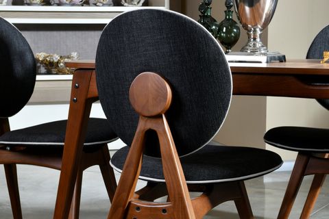 TOUCH İSKANDİNAV MASA TAKIMI, ANTRASİT, 160X80