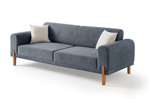 HAMBURG PLUS SIRT MEKANİZMALI ÜÇLÜ KOLTUK, MAVİ