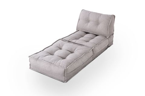 MOCCA KETEN KATLANIR YATAKLI TEKLİ UZANMA KOLTUĞU, AÇIK GRİ