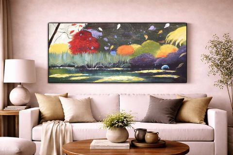 RENKLİ DÜNYA ORİJİNAL YAĞLI BOYA TABLO