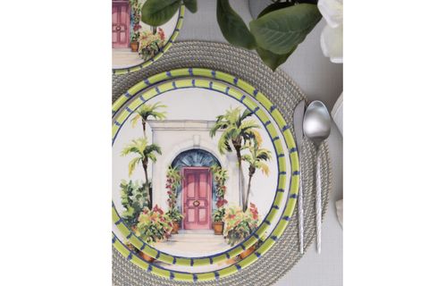 THE MİA PALMA SERVİS TABAĞI 6LI SET 26 CM