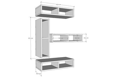 AYDIN KİTAPLIKLI RAF, NRG-DVR-1015