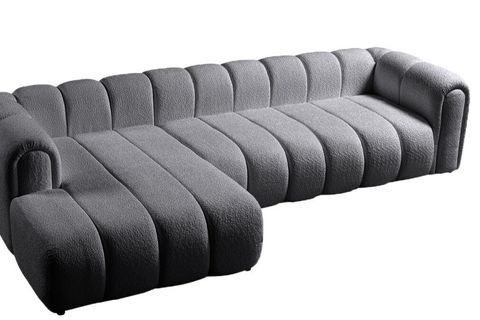 OSLO KÖŞE KOLTUK, SOL, KOYU GRİ