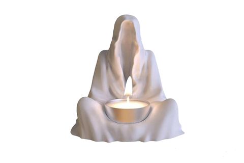 HAYALET FİGÜRLÜ MUMLUK, BEYAZ