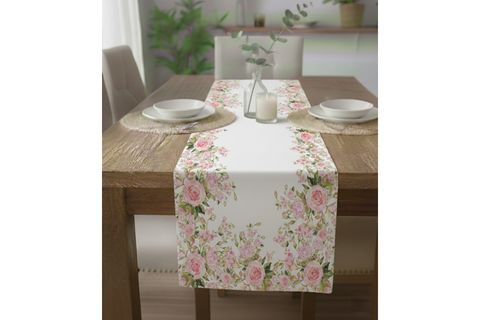 BAHAR GÜLLERİ PAMUKLU MASA RUNNER, 0089 50X150