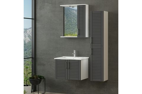 VERA BANYO DOLABI AS2K87, BOY BEYAZ, 65CM