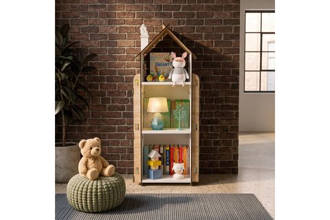 BABY DARLİNG DOKUZ BÖLMELİ MONTESSORİ ÇOCUK KİTAPLIĞI, TRAVERTEN