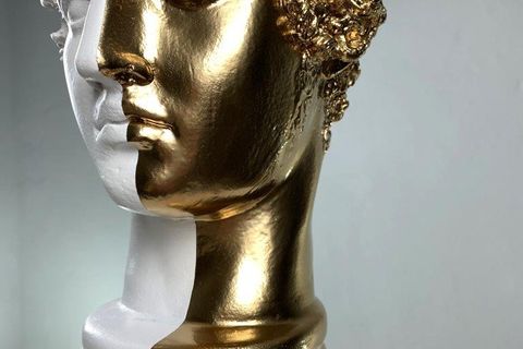 HERMES GOLD MAIL POP ART DEKORATİF ROMA YUNAN HEYKELLERİ