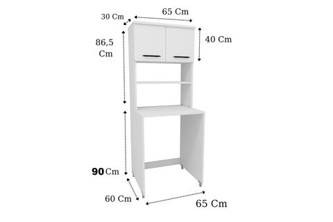 ENDA HOME ÇAMAŞIR MAKİNESİ DOLABI, KAPAKLI, BEYAZ
