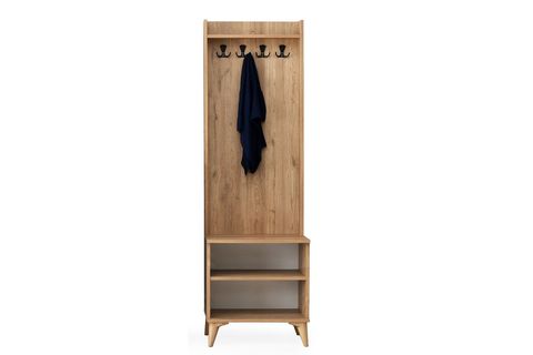 IRMAK AYNALI PORTMANTO ASKILIK AYAKKABILIK, MEŞE, 100X37X195