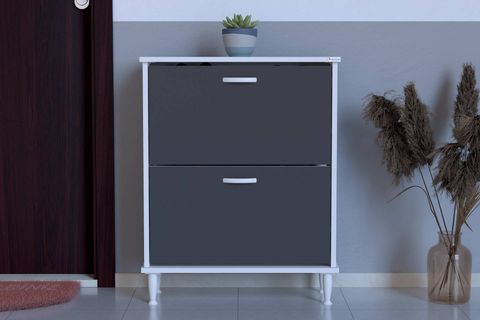 UMAY AYAKLI 72 CM 2 DÜŞER KAPAKLI AYAKKABILIK, ANTRASİT