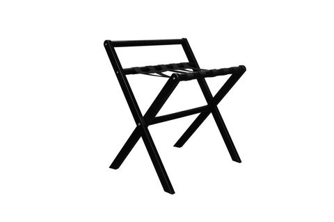 AHŞAP OTEL TİPİ KATLANABİLİR BAVULLUK SİYAH