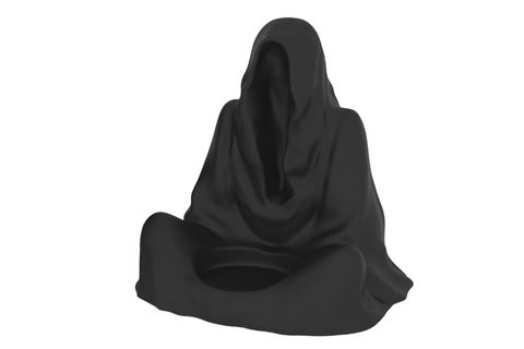 HAYALET FİGÜRLÜ MUMLUK, SİYAH