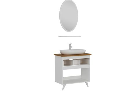 NİKA BANYO DOLABI 326, BEYAZ 85 CM