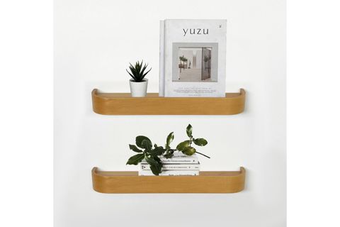 AHŞAP DOĞAL MASİF DUVAR RAFI, MEŞE