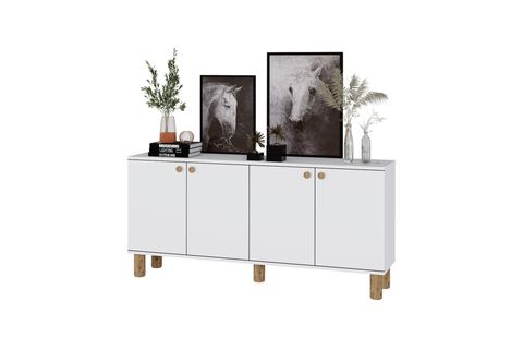 LAYA BOHEM AYAKLI ÇOK AMAÇLI DOLAP, KONSOL, 150 CM, BEYAZ