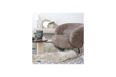 ORGANİK ŞEKİLLİ GRİ VAZO MODERN SALON KONSOL SEHPA DEKORU