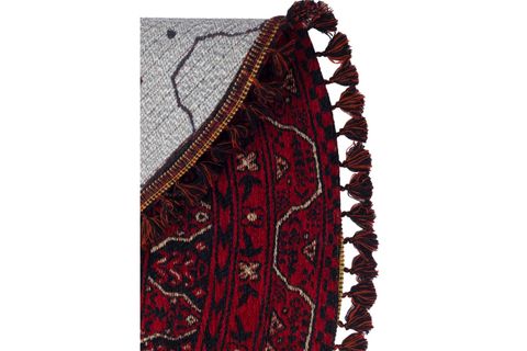 ZAGROS KIRMIZI 02 YUVARLAK ETNİK DESENLİ HALI, 120X120