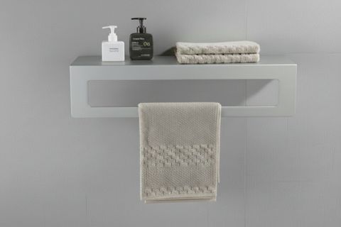 GALVANİZ METAL HAVLULUK RAF, AÇIK GRİ, 301510 CM