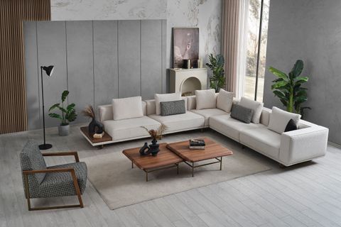 SOLİD KÖŞE KOLTUK, KREM