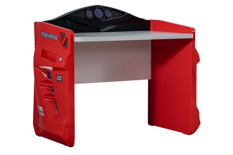 SPORTS ÇOCUK ODASI TAKIMI - KIRMIZI MERSO ARABALI YATAK