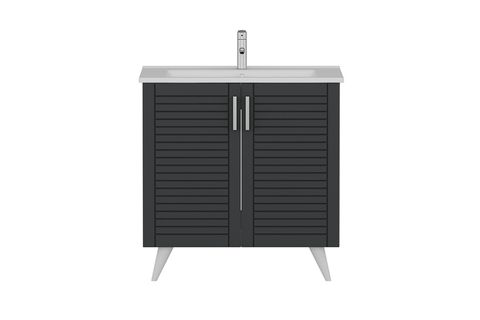 VERA BANYO DOLABI ALT 100CM AY2K ETJ BEYAZ ANTRASİT