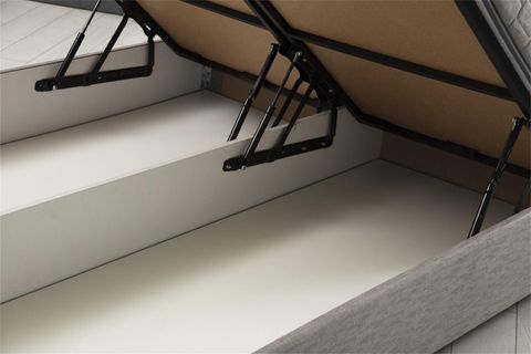 MOTYA BAZA BAŞLIK YATAK SETİ, AÇIK GRİ 140X200