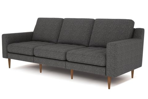 Üçlü Koltuk - Ahşap Ceviz Ayak