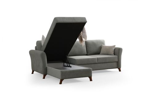 İNCİ YATAKLI BAZALI KÖŞE KOLTUK, SOL