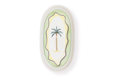 THE MİA ITALİAN SUMMER OVAL SERVİS TABAĞI 2Lİ 29 CM