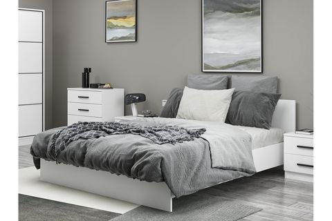 KALE210 YATAK ODASI TAKIMI, BEYAZ, SÜRGÜ KAPAKLI, SET 126
