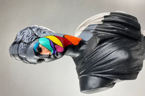 ARTEMIS SLICE OF COLOR POP ART DEKORATİF ROMA YUNAN HEYKELLERİ
